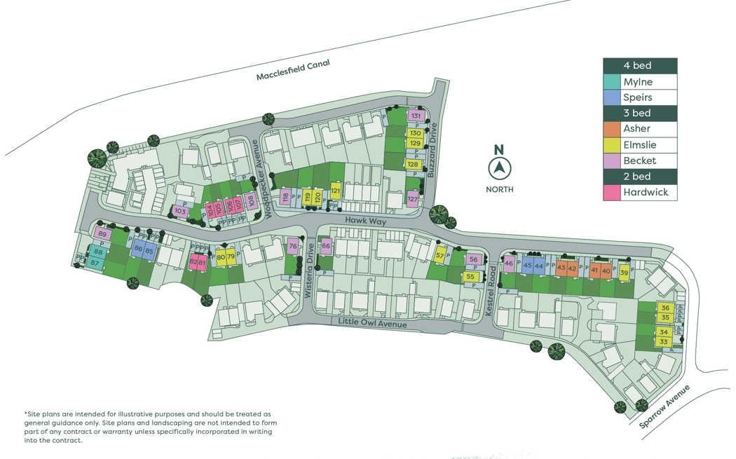 Development siteplan - Contact Onward for an accessible alternative