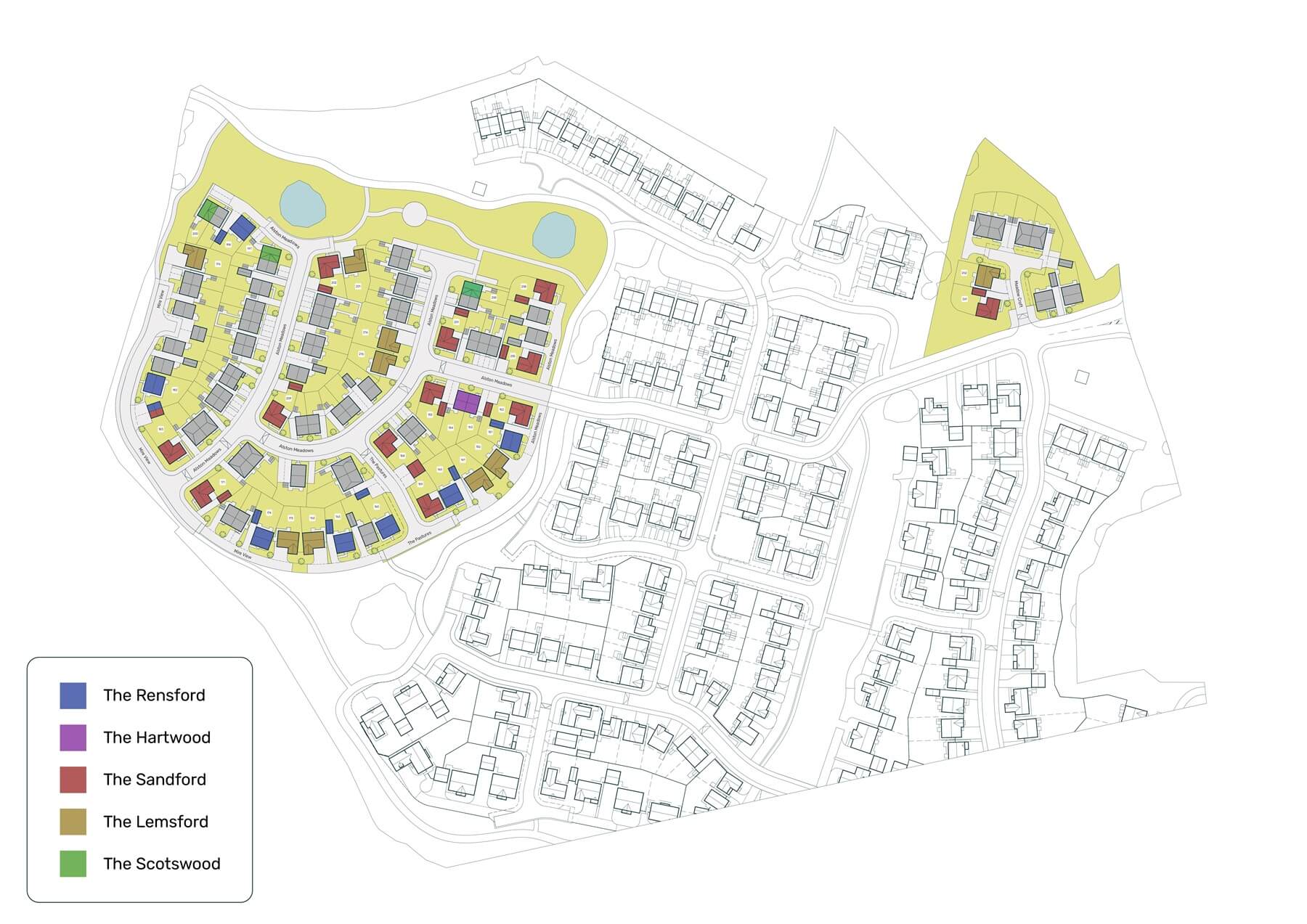 Development siteplan - Contact Onward for an accessible alternative