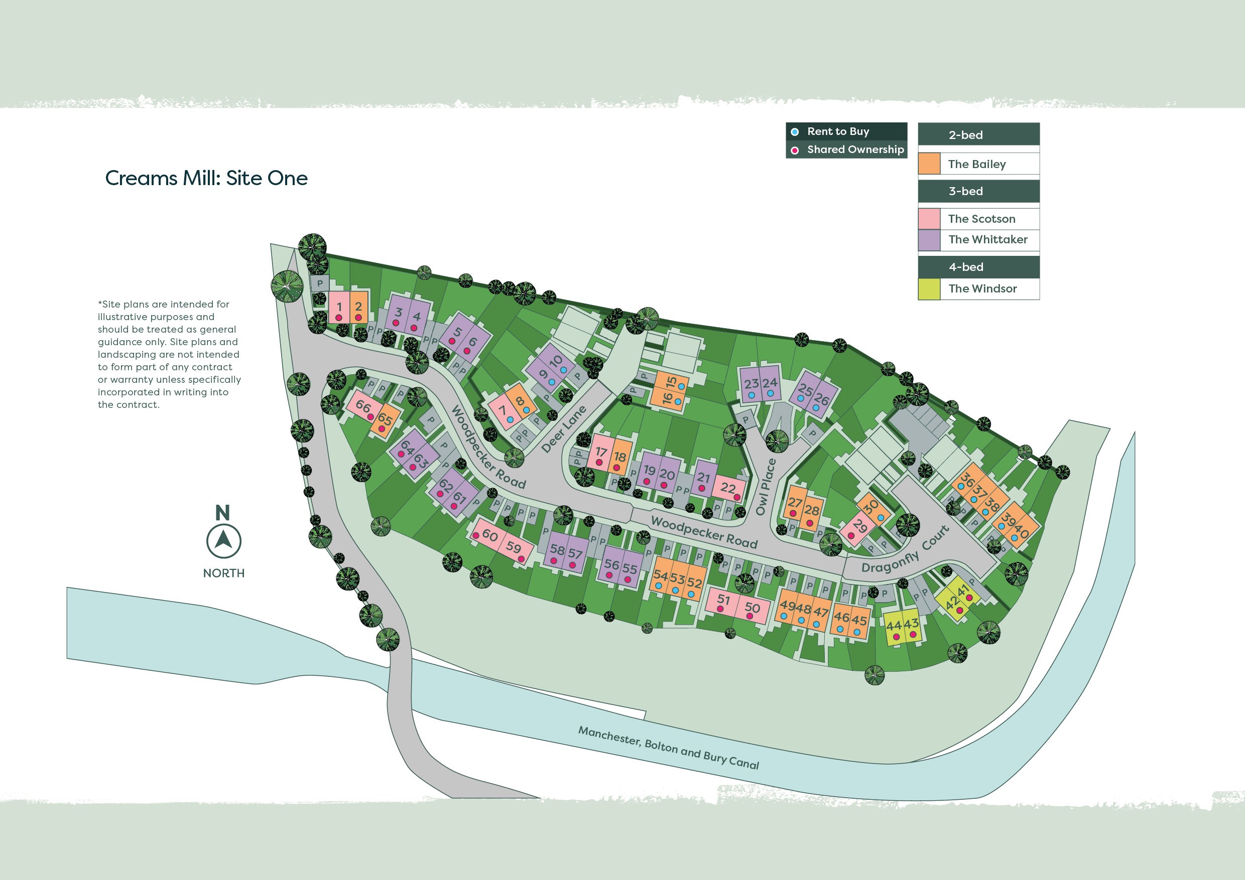 Development siteplan - Contact Onward for an accessible alternative